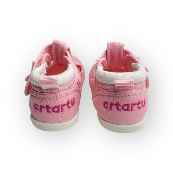 crtartu 𖠌 Mesh T Strap Cartoon Bunny Baby Walker Sandals 𖠌 Pink Toddler 6 6.5 - Picture 4 of 16